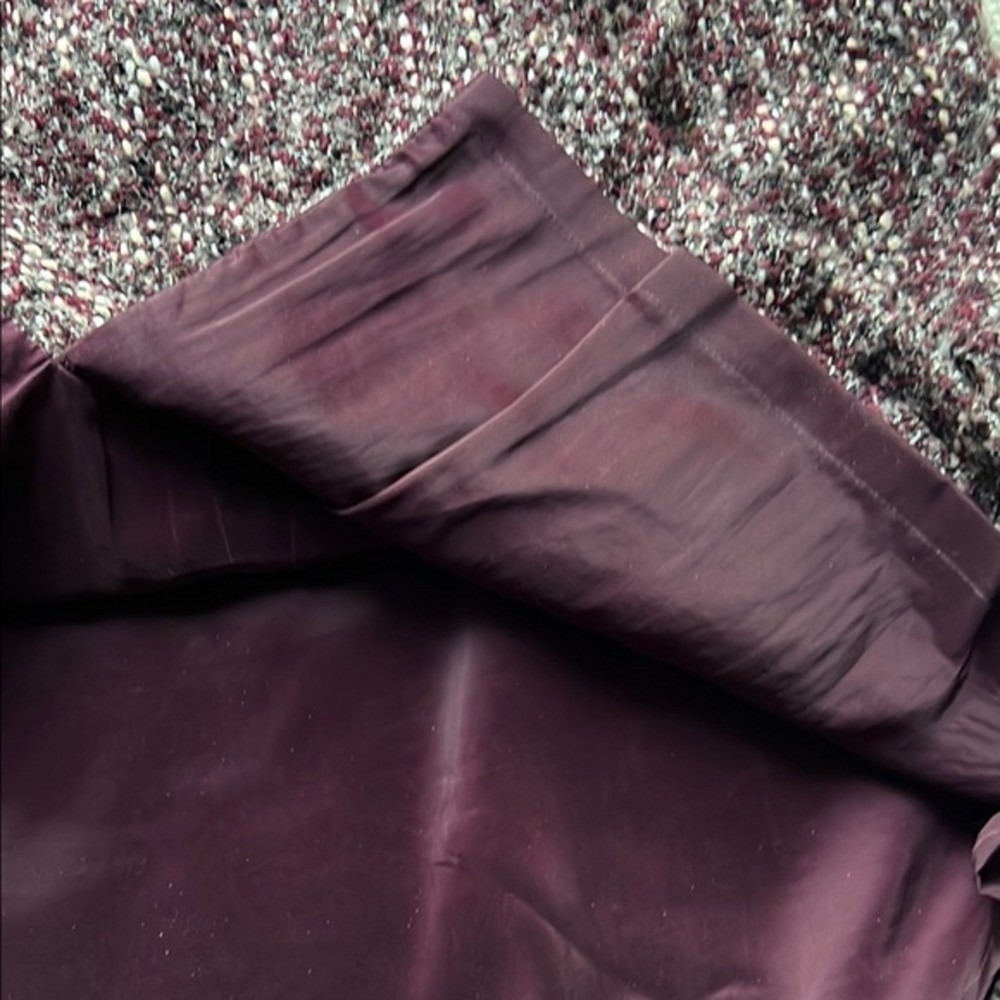Talbots Elegant Tweed Skirt in Burgundy - Picture 4 of 4